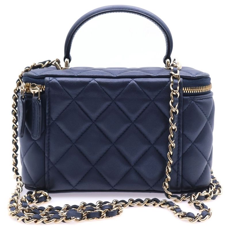 Chanel Vanity Top Handle Chain Shoulder G478484a Box Bag Ribbon Booklet