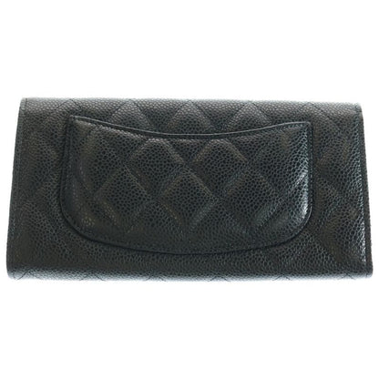 Chanel Coco Marc Matelasse Lambskin Leather Long Wallet Gdhardware Black