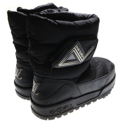 Louis Vuitton LV Alpine Line Monogram Quilted Snow Boots With Logo Patch Black