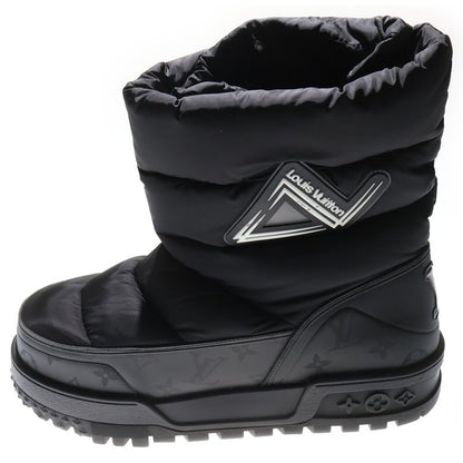 Louis Vuitton LV Alpine Line Monogram Quilted Snow Boots With Logo Patch Black