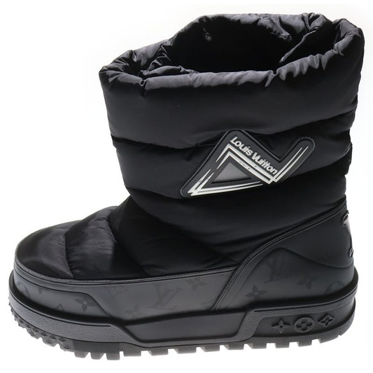 Louis Vuitton LV Alpine Line Monogram Quilted Snow Boots With Logo Patch Black