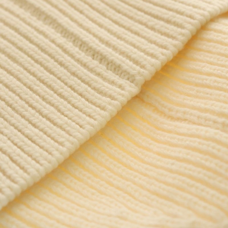 Louis Vuitton Bonnet LV Beanie Knit Cap Hat Ivory Wool M76707