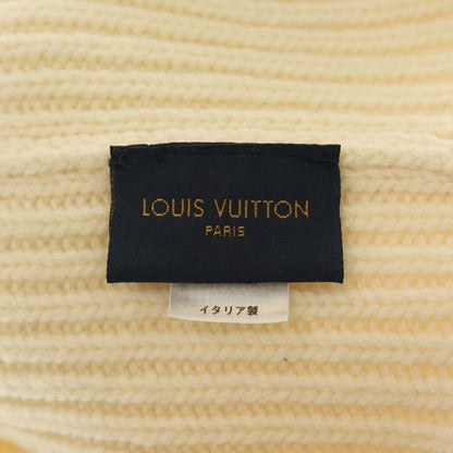 Louis Vuitton Bonnet LV Beanie Knit Cap Hat Ivory Wool M76707