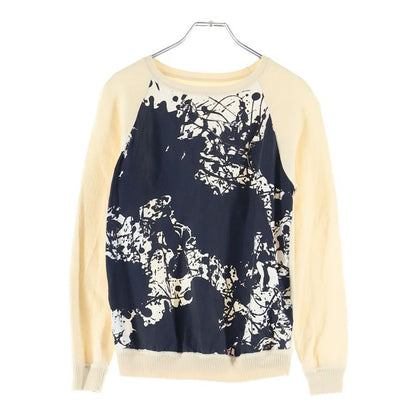 Hermes Wool Knit Sweater Silk-switched Wool Knit Sweater Ivory