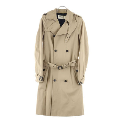 Saint Laurent Paris Belted Classic Trench Coat Trench Coat Beige Women 507530