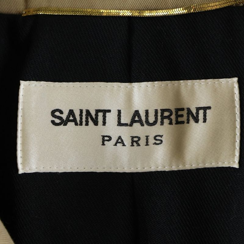 Saint Laurent Paris Belted Classic Trench Coat Trench Coat Beige Women 507530