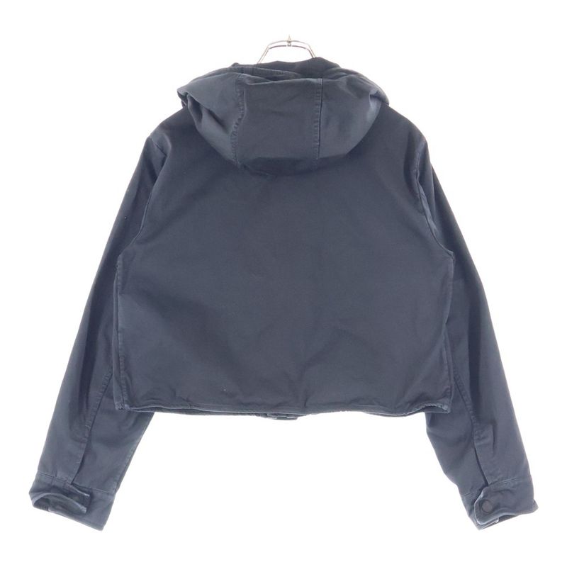 Prada Cropped Cotton Blouson Jacket Black Sgc841