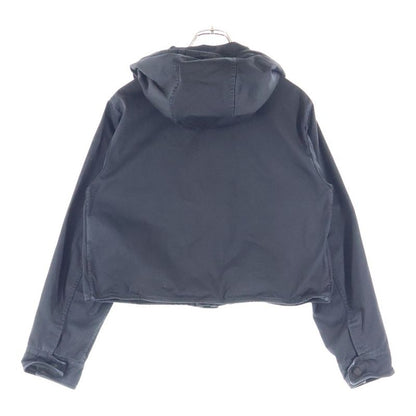 Prada Cropped Cotton Blouson Jacket Black Sgc841