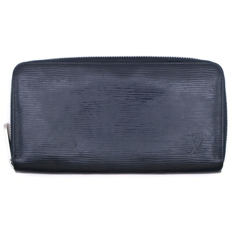 Louis Vuitton Epi Zippy Wallet Round Zipper Long Wallet Black M60072