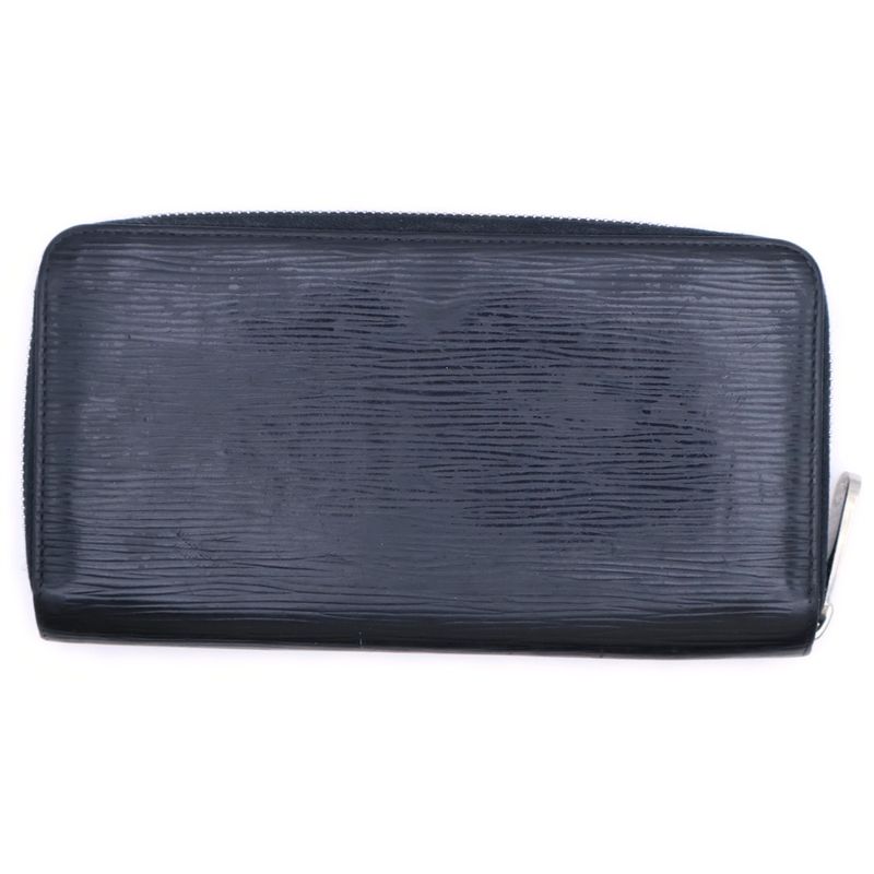Louis Vuitton Epi Zippy Wallet Round Zipper Long Wallet Black M60072