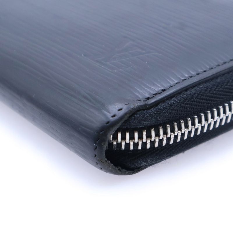Louis Vuitton Epi Zippy Wallet Round Zipper Long Wallet Black M60072