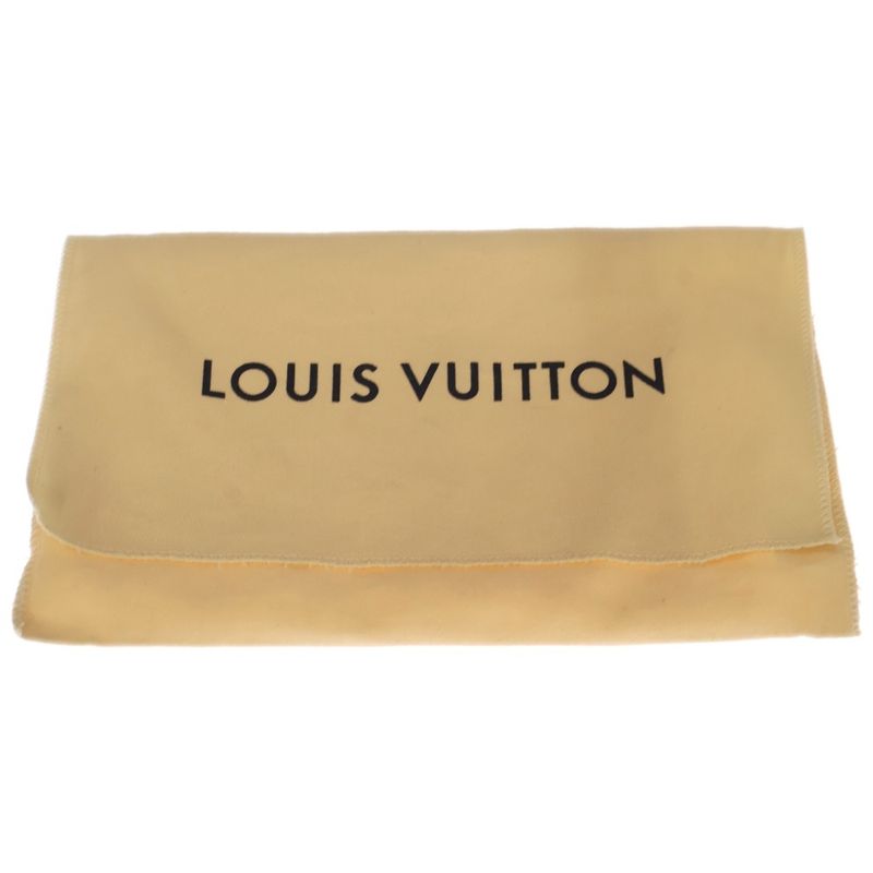 Louis Vuitton Epi Portefeuille Twisted Chain Wallet Purse Shoulder Bag Black