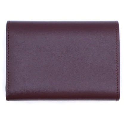 Loewe Beble Vertical Wallet Trifold Bordeaux Leather