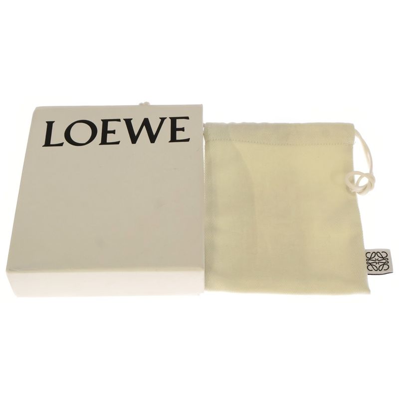 Loewe Beble Vertical Wallet Trifold Bordeaux Leather