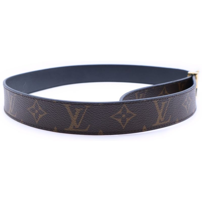 Louis Vuitton Santure LV Reversible Black And Brown Leather M9453 Gold Hardware