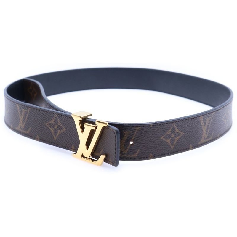 Louis Vuitton Santure LV Reversible Black And Brown Leather M9453 Gold Hardware