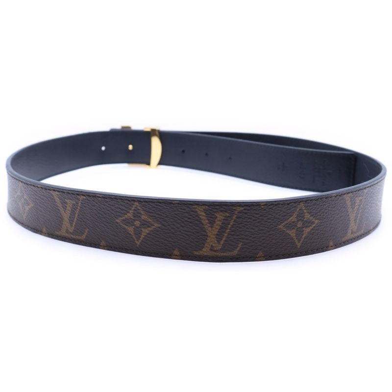 Louis Vuitton Santure LV Reversible Black And Brown Leather M9453 Gold Hardware