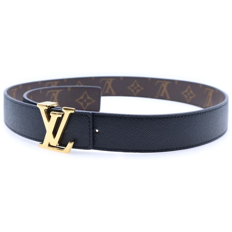 Louis Vuitton Santure LV Reversible Black And Brown Leather M9453 Gold Hardware