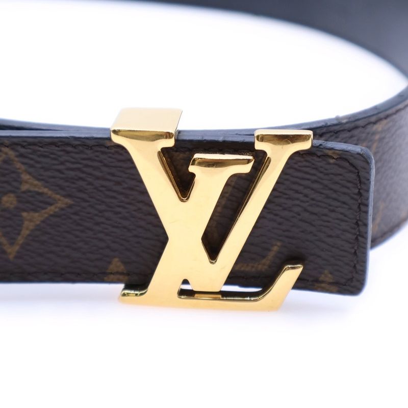 Louis Vuitton Santure LV Reversible Black And Brown Leather M9453 Gold Hardware