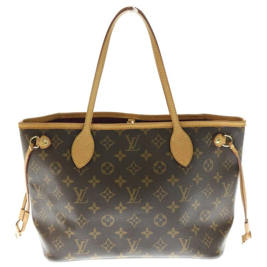 Louis Vuitton Monogram Neverfull PM New Shape Pivoine Handbag Tote Bag Brown