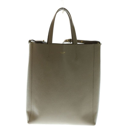 Celine Vertical Cabas Small 2WAY Beige Bag Tote Handbag Shoulder Bag Beige