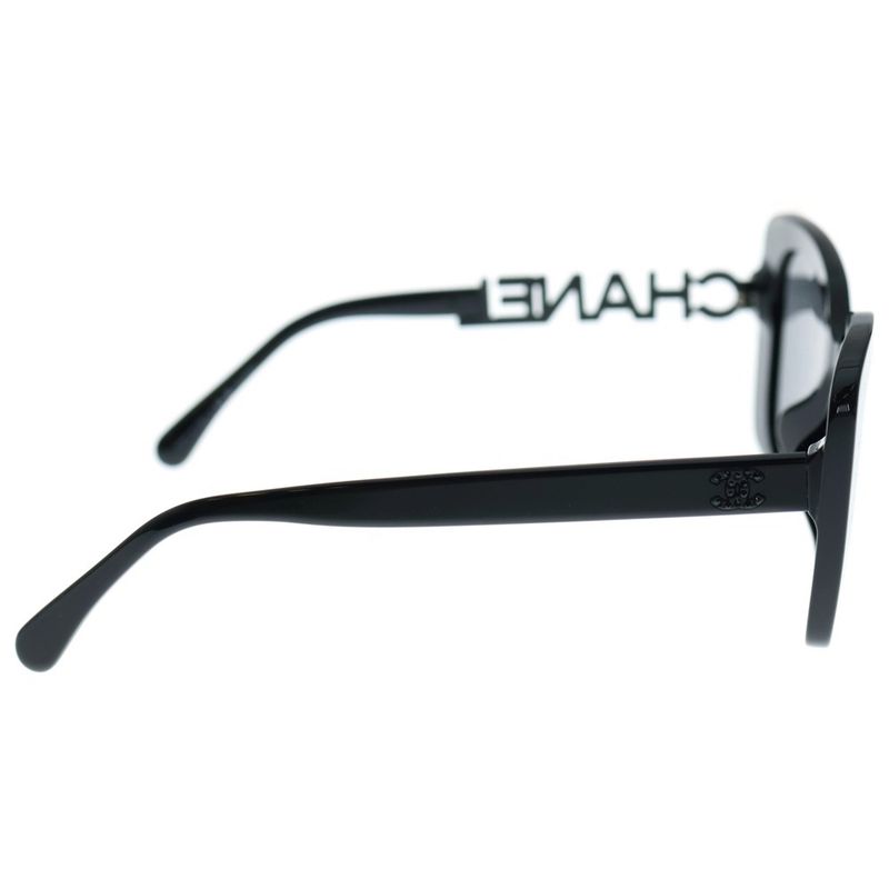 Chanel Coco Logo Temples Square Shape Polarized Colored Lenses Sunglasses