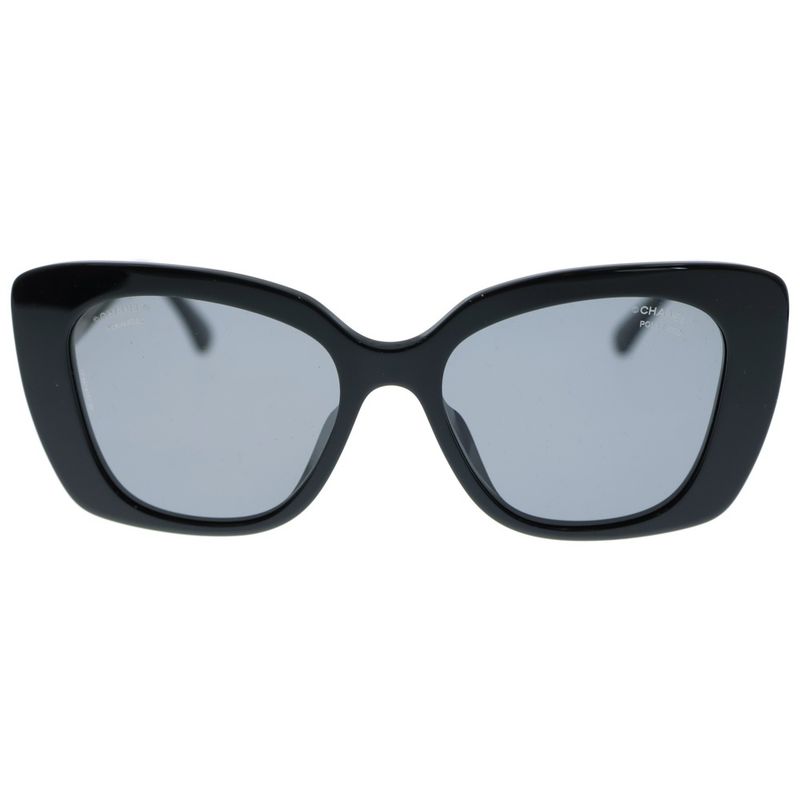 Chanel Coco Logo Temples Square Shape Polarized Colored Lenses Sunglasses