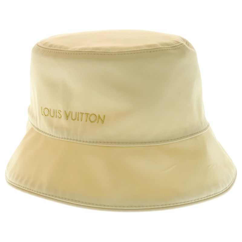Louis Vuitton Monogram Reversible Bucket Hat White M7163s