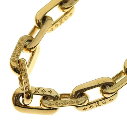 Louis Vuitton Monogram Collier LV Edge MM Chain Necklace Gold Mp3003