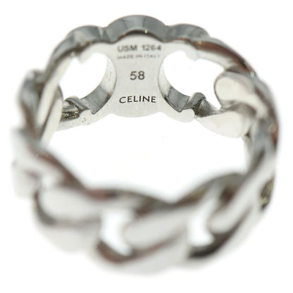 Celine Triomphe Grumet Ring Silver Chain