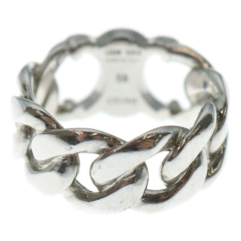 Celine Triomphe Grumet Ring Silver Chain