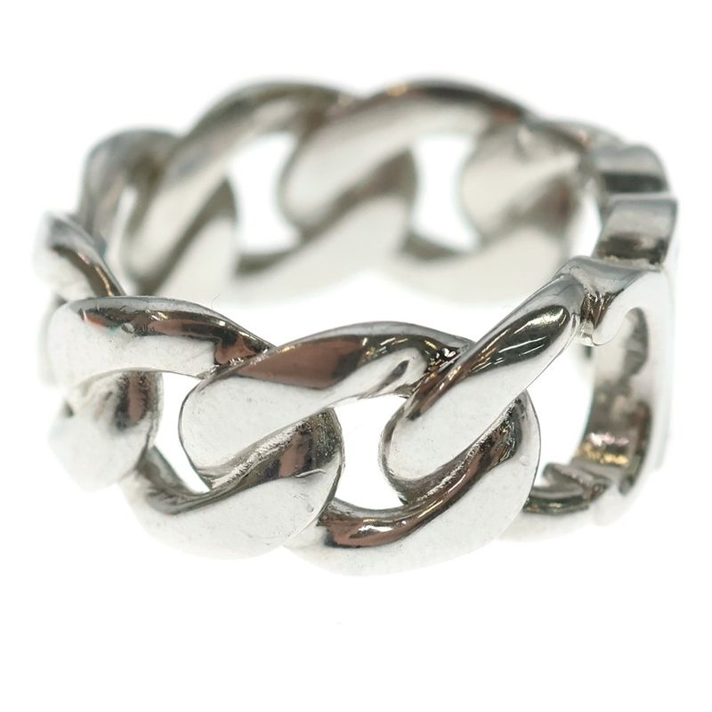 Celine Triomphe Grumet Ring Silver Chain