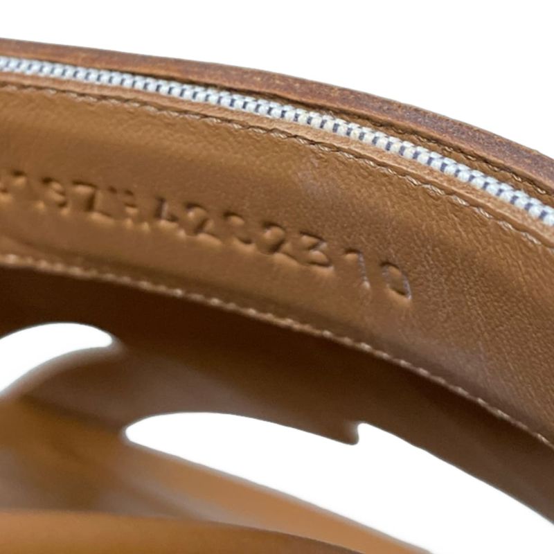 Hermes Sandals 10 Men's Chypre Grey Beige And Light Brown Leather