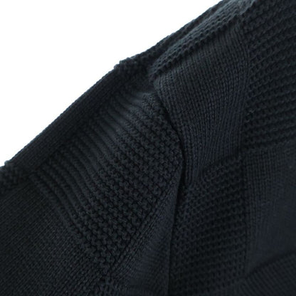 Louis Vuitton 23AW Damier Cotton Knit Sweater Black Rm232q TBY Hnn41w