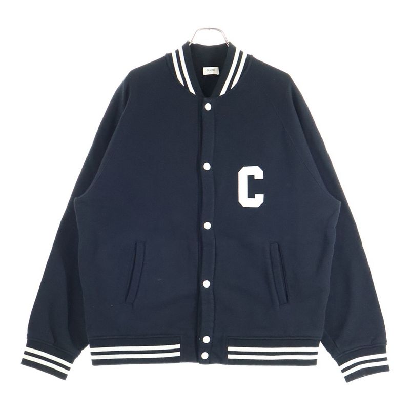 Celine 22AW College Logo Teddy Jacket Black 2y815345f