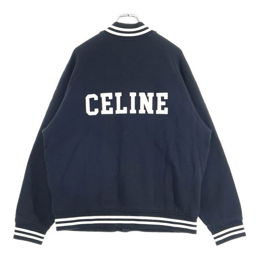Celine 22AW College Logo Teddy Jacket Black 2y815345f