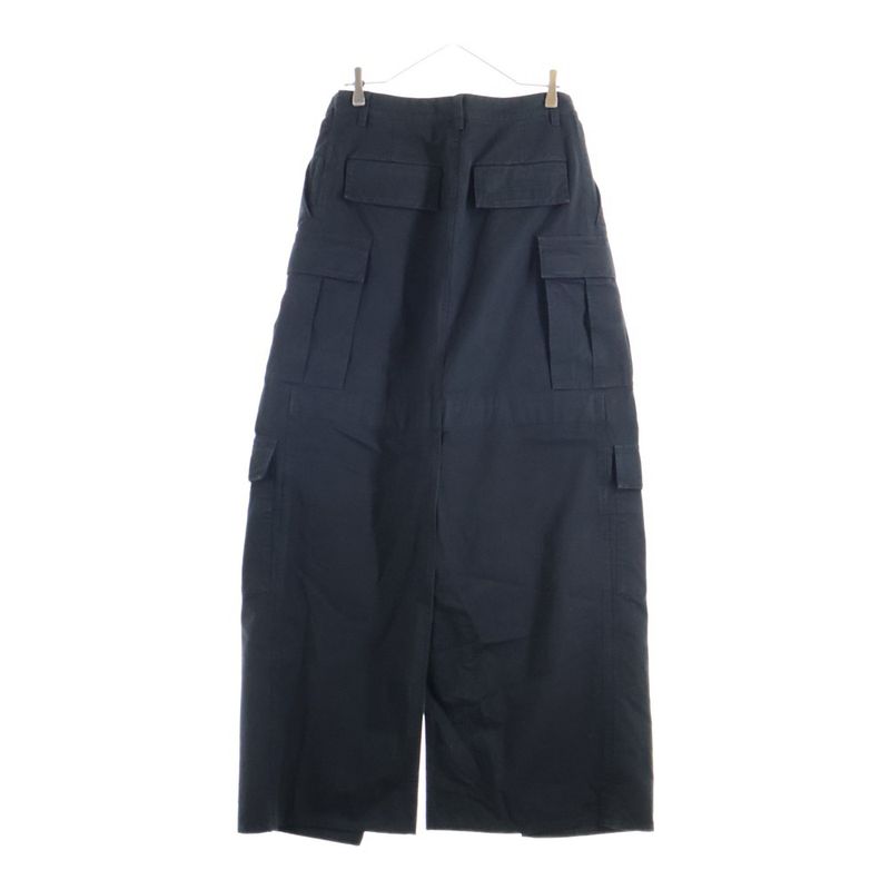 Balenciaga Apron Cargo Pants Skirt Apron Skirt Cargo Pants Black 748599 Tkp27