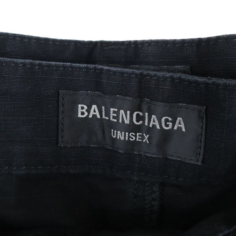 Balenciaga Apron Cargo Pants Skirt Apron Skirt Cargo Pants Black 748599 Tkp27