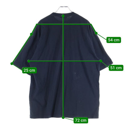 Balenciaga 18SS BB Logo Print Crewneck Short Sleeve T-shirt Cut And Sewn Black