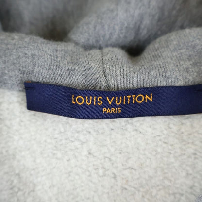 Louis Vuitton 22AW 3DLV Graffiti Embroidered Zip-up Hoodie Grey Rm222m UYR