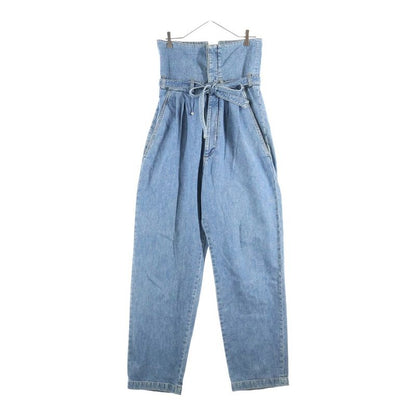 Loewe High Waisted Belted Wide Denim Pants Indigo H2292499ib