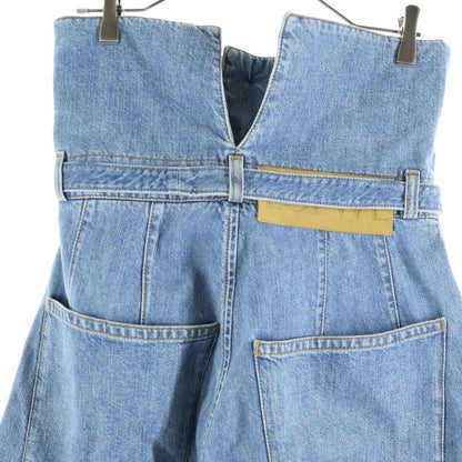 Loewe High Waisted Belted Wide Denim Pants Indigo H2292499ib