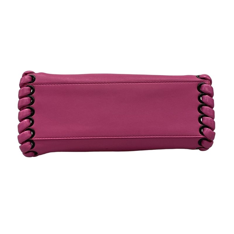 Fendi Handbag Beautiful Peekaboo Iconic Small 8bn244 Pink Leather