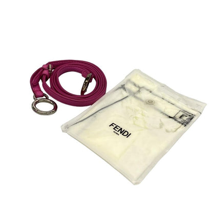 Fendi Handbag Beautiful Peekaboo Iconic Small 8bn244 Pink Leather