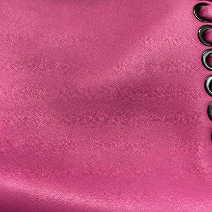 Fendi Handbag Beautiful Peekaboo Iconic Small 8bn244 Pink Leather