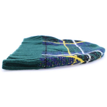 Prada Checkered Knit Hat Beanie Green Umd500