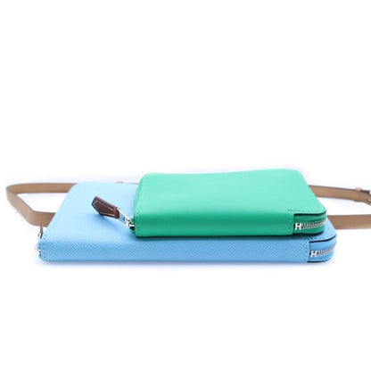 Hermes Nouveau Tougot Shoulder Bag Shoulder Wallet Waist Bag Stamped U Green