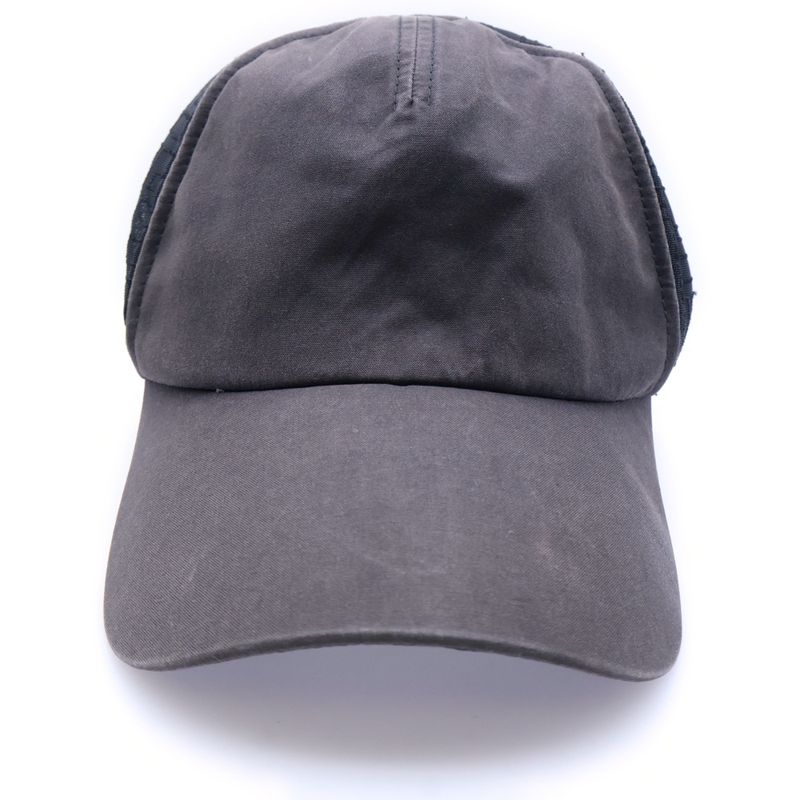 Fendi FF Logo Zucca Pattern Mesh Baseball Cap Hat Black Fxq768 ACD5