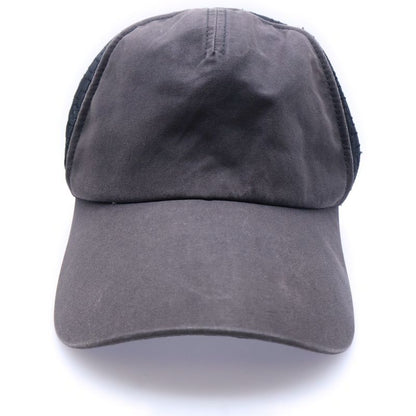 Fendi FF Logo Zucca Pattern Mesh Baseball Cap Hat Black Fxq768 ACD5