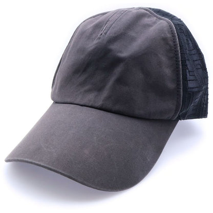 Fendi FF Logo Zucca Pattern Mesh Baseball Cap Hat Black Fxq768 ACD5